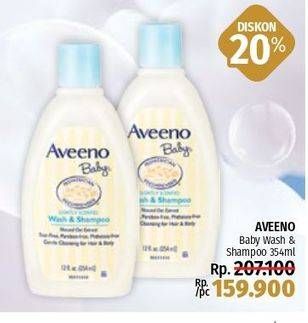 Promo Harga AVEENO Baby Wash & Shampoo 345 ml - LotteMart