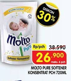 Promo Harga MOLTO Softener Ultra Pure 720 ml - Superindo