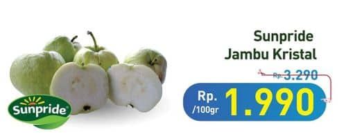 Sunpride Jambu Crystal per 100 gr Diskon 39%, Harga Promo Rp1.990, Harga Normal Rp3.290