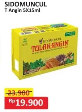 Promo Harga Sido Muncul Jamu Tolak Angin Cair + Madu per 5 sachet 15 ml - Alfamart