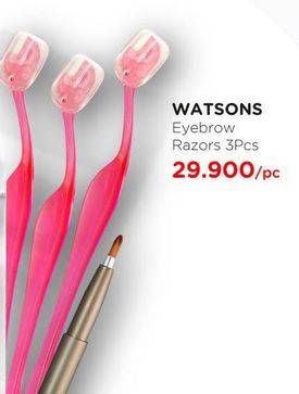 Promo Harga WATSONS Eyebrow Razors per 3 pcs - Watsons