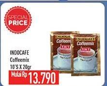 Promo Harga Indocafe Coffeemix 3in1 per 10 sachet 20 gr - Hypermart