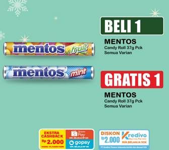 Promo Harga Mentos Candy All Variants 36 gr - Indomaret
