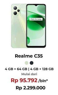 Promo Harga Realme C35 4 GB + 64 GB, 4 GB + 128 GB  - Erafone