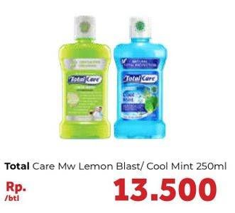 Promo Harga TOTAL CARE Mouthwash Lemon Herbs, Cool Mint 250 ml - Carrefour