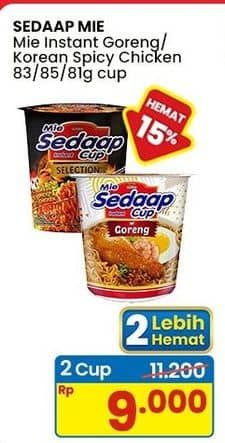 Promo Harga Sedaap Mie Cup  - Indomaret