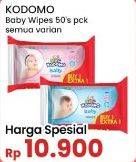 Promo Harga Kodomo Baby Wipes All Variants 50 pcs - Indomaret