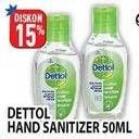 Promo Harga DETTOL Hand Sanitizer 50 ml - Hypermart