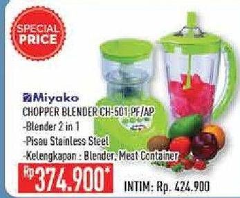 Promo Harga MIYAKO CH-501 Chopper Blender PF, AP  - Hypermart