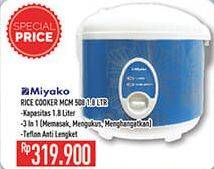 Promo Harga MIYAKO Rice Cooker 508  - Hypermart