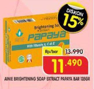 Promo Harga AINIE Soap Extra Papaya 135 gr - Superindo