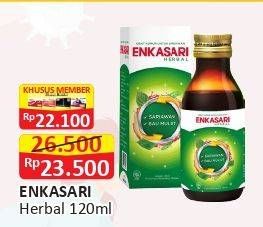 Promo Harga ENKASARI Gargle Swallowable Liquid 120 ml - Alfamart