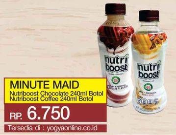 Promo Harga MINUTE MAID Nutriboost Chocolate, Coffee 240 ml - Yogya