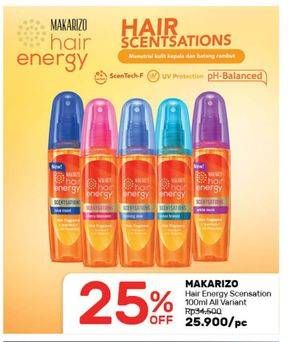 Promo Harga MAKARIZO Hair Energy Scentsations All Variants 100 ml - Guardian