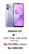Promo Harga Realme C31 3 GB + 32 GB, 4 GB + 64 GB  - Erafone