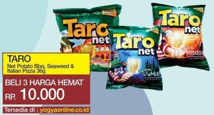 Promo Harga TARO Net Seaweed, Potato BBQ, Italian Pizza per 3 bungkus 36 gr - Yogya