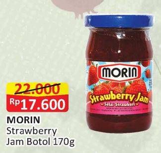 Promo Harga MORIN Jam Strawberry 170 gr - Alfamart