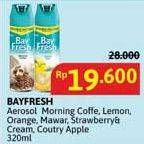 Promo Harga Bayfresh Air Freshener Morning Coffee, Lemon, Orange, Mawar, Strawberry Cream, Country Apple 320 ml - Alfamidi