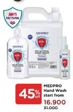 Promo Harga MEDPRO Anti Bacterial Hand Wash  - Watsons