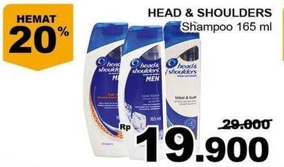 Promo Harga HEAD & SHOULDERS Men Shampoo 165 ml - Giant