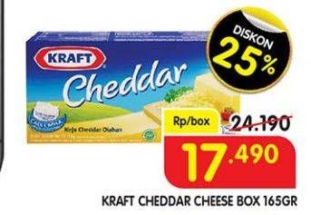 Promo Harga KRAFT Cheese Cheddar 165 gr - Superindo