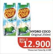 Promo Harga HYDRO COCO Minuman Kelapa Original Original per 2 botol 250 ml - Alfamidi