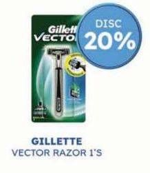 Promo Harga Gillette Vector 1 pcs - Guardian