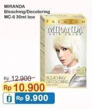 Promo Harga MIRANDA Hair Color Bleaching, Decoloring MC6 30 ml - Indomaret