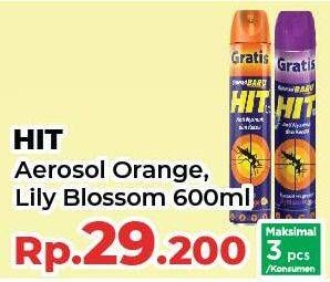Promo Harga HIT Aerosol Orange, Lilly Blossom 675 ml - Yogya