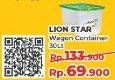 Promo Harga LION STAR Wagon Container 30 ltr - Yogya