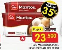 Promo Harga EDO Mantou Cokelat, Plain 320 gr - Superindo