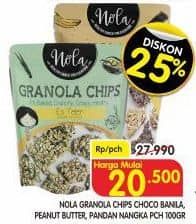 Promo Harga Nola Granola Choco Banila, Peanut Butter, Pandan Nangka 100 gr - Superindo
