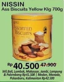 Promo Harga NISSIN Assorted Biscuits Yellow 700 gr - Alfamart