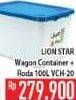 Promo Harga LION STAR Wagon Container VC-20  - Hypermart