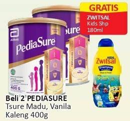 Promo Harga PEDIASURE Complete Triplesure Vanila, Madu 400 gr - Alfamart