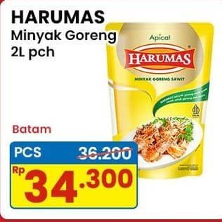 Promo Harga Harumas Minyak Goreng 2000 ml - Indomaret