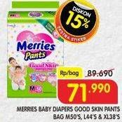 Promo Harga Merries Pants Good Skin L44, XL38, M50 38 pcs - Superindo