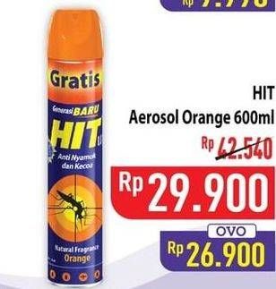 Promo Harga HIT Aerosol Orange 675 ml - Hypermart