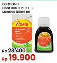 Promo Harga Obh Combi Obat Batuk Plus Flu Menthol 100 ml - Indomaret