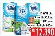 Promo Harga FRISIAN FLAG Susu UHT Purefarm Cokelat, Full Cream, Coconut 900 ml - Hypermart