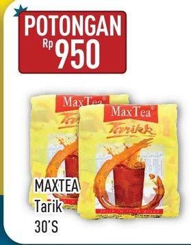 Promo Harga Max Tea Minuman Teh Bubuk 30 pcs - Hypermart