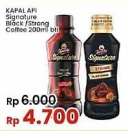 Promo Harga Kapal Api Kopi Signature Drink Original Black Coffee, Strong Black Coffee 200 ml - Indomaret
