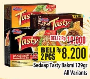 Promo Harga Sedaap Tasty Bakmi All Variants 129 gr - Hypermart