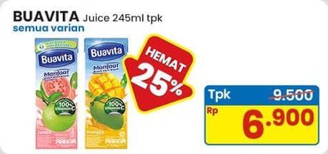 Promo Harga Buavita Fresh Juice All Variants 245 ml - Indomaret