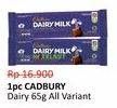 Promo Harga CADBURY Dairy Milk All Variants 65 gr - Alfamidi