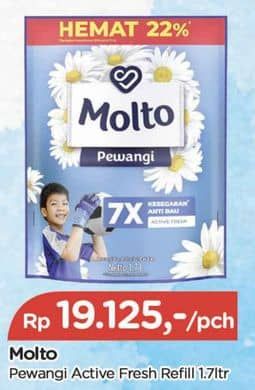 Promo Harga Molto Pewangi Active Fresh 1700 ml - TIP TOP