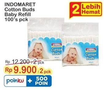 Promo Harga Indomaret Cotton Buds Baby 100 pcs - Indomaret