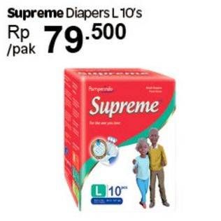 Promo Harga Supreme Adult Diapers L10  - Carrefour