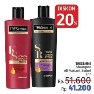 Promo Harga TRESEMME Shampoo All Variants 340 ml - LotteMart