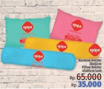 Promo Harga EPIQUE Rainbow Bolster 28 x 82 cm, Pillow Bolster 45 x 65 cm  - LotteMart